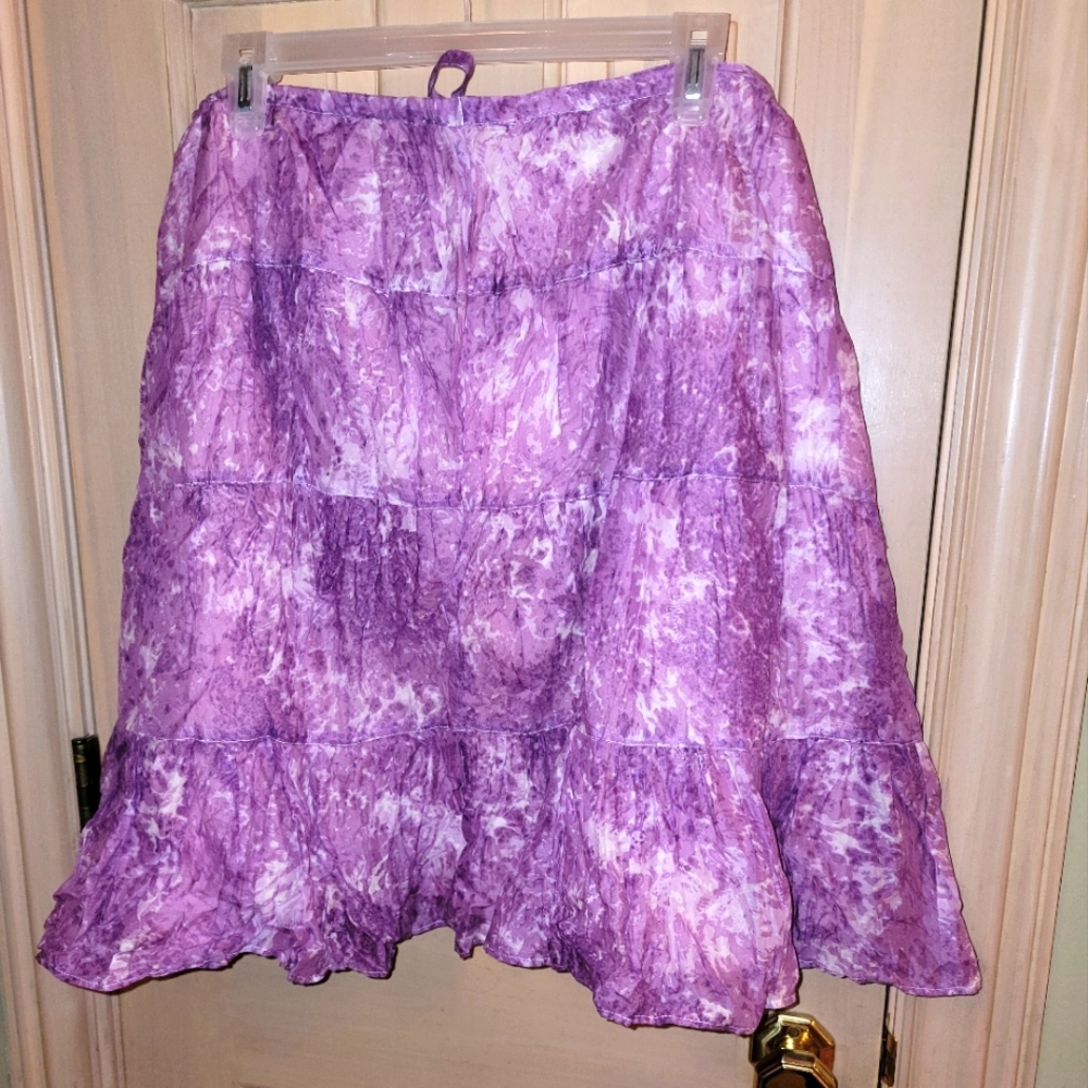 NWT WP18 Talbots purple Skirt Lined womens plus sz 18